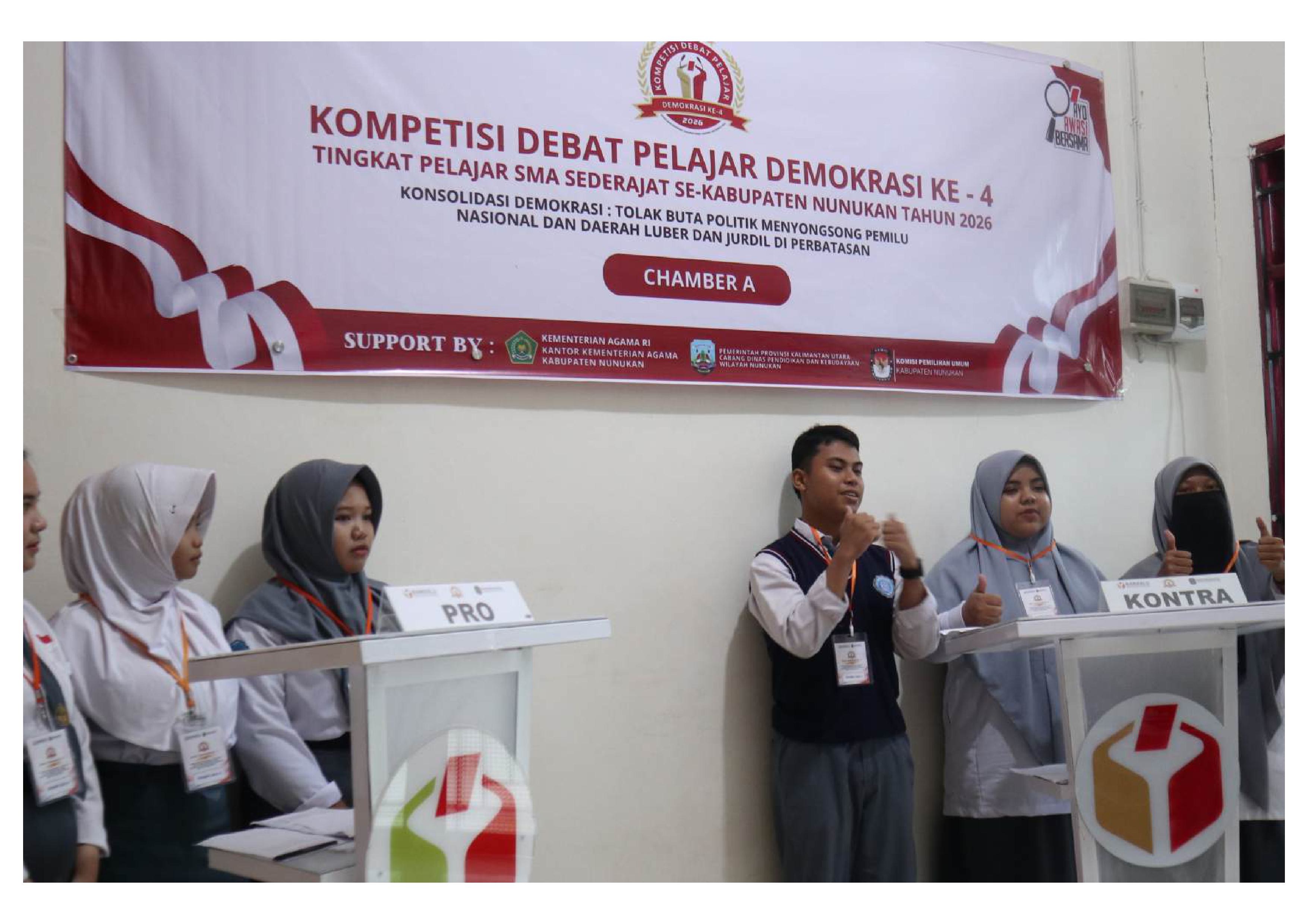 bat Pelajar Demokrasi ke-4 Sekolah tingkat SMA, SMK dan MA Se-Kabupaten Nunukan Tahun 2026