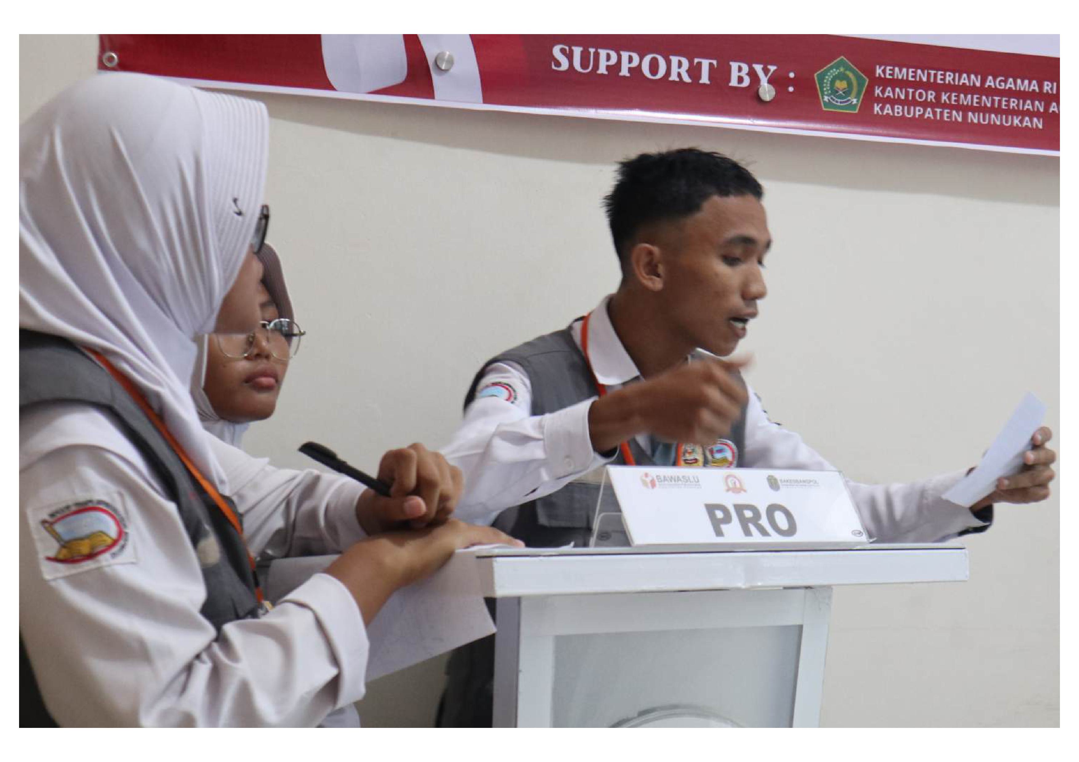 Debat Pelajar Demokrasi ke-4 Sekolah tingkat SMA, SMK dan MA Se-Kabupaten Nunukan Tahun 2026